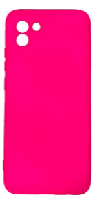  Накладка для Samsung Galaxy A03 Silicone cover без логотипа розовая