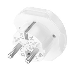 Сетевой переходник адаптер для евророзетки Hoco AC6 10А 250В белый