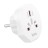  Сетевой переходник адаптер для евророзетки Hoco AC6 10А 250В белый