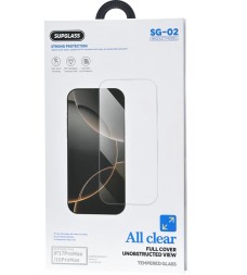Защитное стекло для i-Phone 17 Pro Max/16 Pro Max Supglass SG-02 3D прозрачное