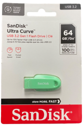 3.2 USB флеш накопитель SanDisk 64GB SDCZ550-064G-G46G Ultra Curve зелёный