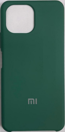 Накладка для Xiaomi Mi 11 Silicone cover зеленая