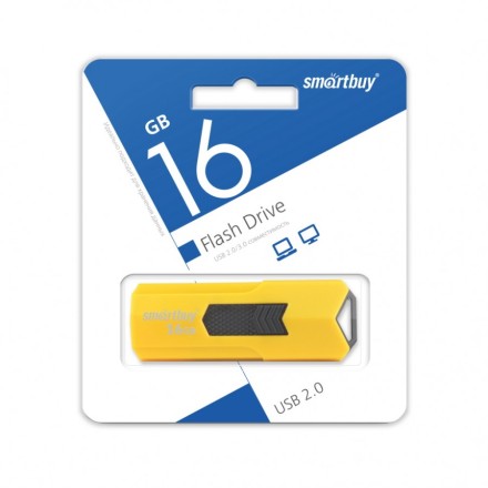  USB флеш накопитель Smartbuy 16GB Stream Yellow (SB16GBST-Y)