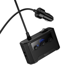 Автомобильное заряд. устр. Hoco Z64 2USB/2C 240W с дисплеем черное