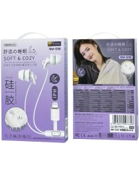 Наушники с микрофоном Remax wired sleep earphones RM-518i Lightning чёрные