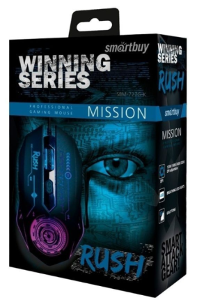  Мышь игровая проводная Smartbuy Mission (SBM-727G-K) черная