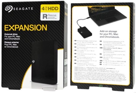  Внешний жесткий диск 4TB Seagate Expansion Portable (STKM4000400) черный