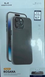 Накладка для i-Phone 15 Pro Max Keephone Rosana Magsafe серый