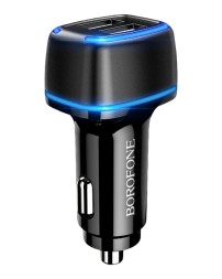 Автомобильное заряд. устр. Borofone BZ14 2USB 2.4A черное