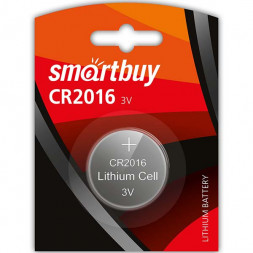 Литиевый элемент питания Smartbuy CR2016/1B (12/720) SBBL-2016-1B