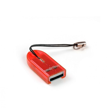  Картридер Smartbuy 710 USB - microSD красный (SBR-710-R)