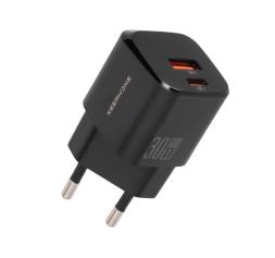 Сетевое зар. устр. Keephone CH-23091 1USB/1C 30W черное