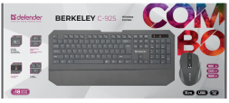 Беспроводной комплект клавиатура+мышь Defender Berkeley C-925 черный