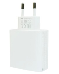 Сетевое зарядное устройство Xiaomi MI GaN 1USB/2C 67W с проводом TC-TC (A07ZMEU) в упаковке белое