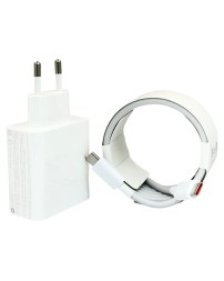 Сетевое зарядное устройство Xiaomi MI GaN 1USB/2C 67W с проводом TC-TC (A07ZMEU) в упаковке белое