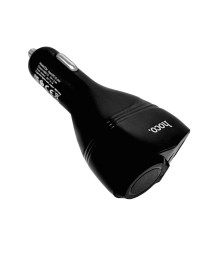 Автомобильное заряд. устр. Hoco Z34 + прикуриватель 2USB 3.1A дисплей черное
