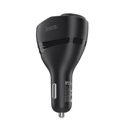 Автомобильное заряд. устр. Hoco Z34 + прикуриватель 2USB 3.1A дисплей черное