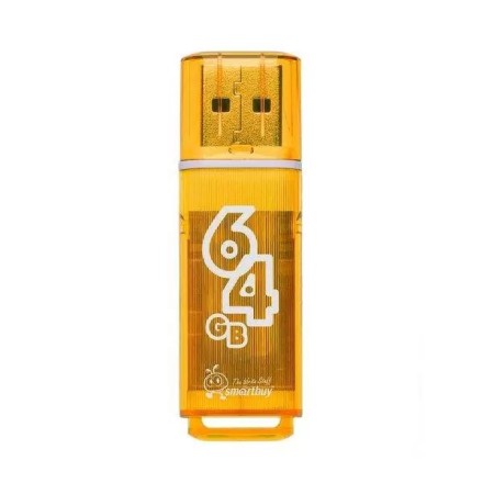  USB флеш накопитель Smartbuy 64GB Glossy series Orange (SB64GBGS-Or)