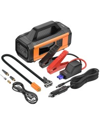 Пусковое устройство/насос/фонарик для авто Hoco QS4 10000mAh/800A черное