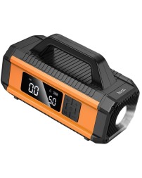 Пусковое устройство/насос/фонарик для авто Hoco QS4 10000mAh/800A черное