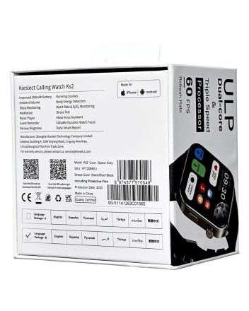  Умные часы Kieslect Smart Calling Watch Ks2 （EU）серебристые