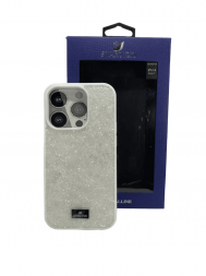 Накладка для i-Phone 14 Pro 6.1&quot; Swarovski белый