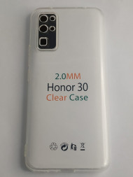 Чехол-накладка силикон 2.0мм Huawei Honor 30 прозрачный