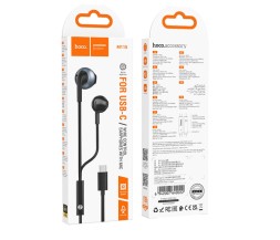 Стереонаушники Hoco M115 Pro с микрофоном Type-C черные