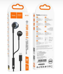 Стереонаушники Hoco M115 Pro с микрофоном Type-C черные