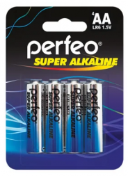 Батарейка алкалиновая Perfeo LR6/4BL Super Alkaline