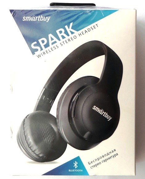  Стереонаушники Bluetooth Полноразмерные Smartbuy Spark SBH-7040 BT5.0/7ч черные