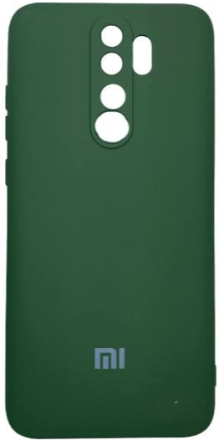  Накладка для Xiaomi Redmi Note 8 pro Silicone cover без логотипа зеленая