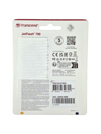  3.1 USB флеш накопитель Transcend 512GB JetFlash 790 черный