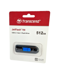 3.1 USB флеш накопитель Transcend 512GB JetFlash 790 черный
