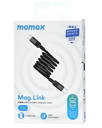 Usb Кабель-зарядка Type-C на Type-C Momax Mag.Link 100W DC52D 1м черный