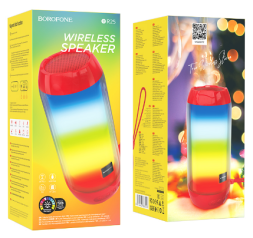 Bluetooth колонка Borofone BR25 BT5.3/1200mAh/2ч/5Вт/TF/USB красная