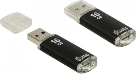  USB флеш накопитель Smartbuy 16GB V-Cut Black (SB16GBVC-K)
