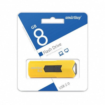  USB флеш накопитель Smartbuy 8GB Stream Yellow (SB8GBST-Y)