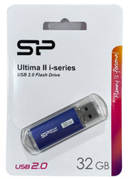 USB флеш накопитель Silicon Power 32GB Ultima II - I Series Navy Blue