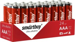 Батарейка алкалиновая Smartbuy LR03/4S (24/480) SBBA-3A24S