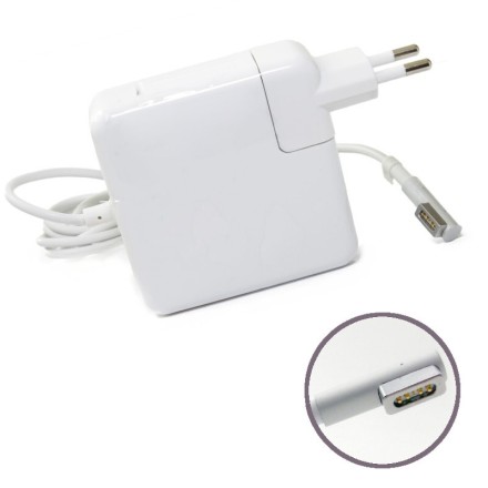  Сетевое зар. устр. для MacBok Magsafe 45W белое