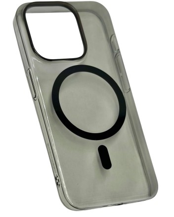  Накладка для i-Phone 15 Pro Keephone X-Crystal Magsnap черный прозрачный