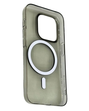  Накладка для i-Phone 15 Pro Keephone X-Crystal Magsnap черный прозрачный