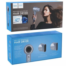 Фен Hoco DAR01 1400Вт/2 насадки синий