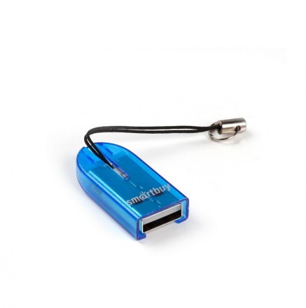  Картридер Smartbuy 710 USB - microSD голубой (SBR-710-B)