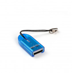 Картридер Smartbuy 710 USB - microSD голубой (SBR-710-B)