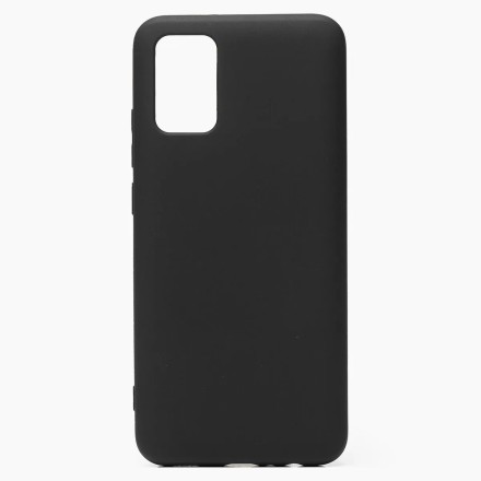 Накладка для Samsung Galaxy A02S/M02S Silicone cover черная