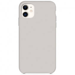 Чехол-накладка  i-Phone 11 Silicone icase  №10 светло-серая