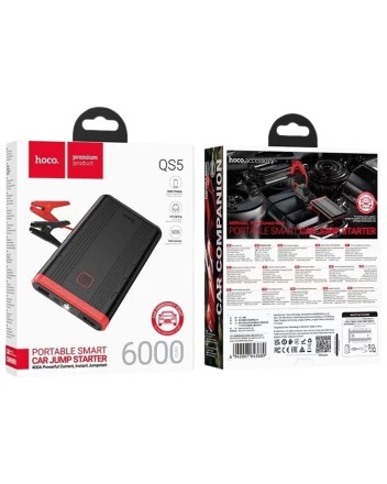  Пусковое устройство для авто Hoco QS5 6000mAh/400A черное