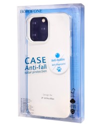 Накладка для i-Phone 14 Pro Max 6.7" Borofone Ice series силикон прозрачный